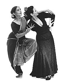 Rajika and La Conja in Flamenco Naytam pose